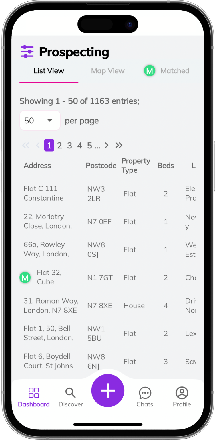 App prospecting tool presentation